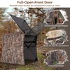 Tangkula 2-3 Person Hunting Blind, 360 Degree See Through Ground