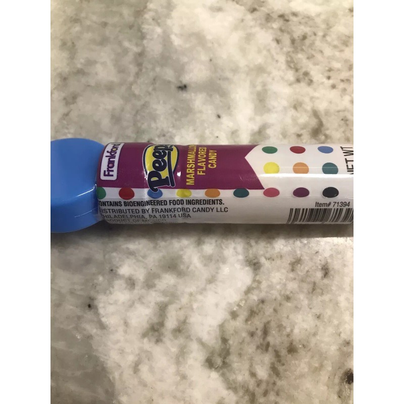 Peeps Frankfort Peeps Marshmallow Easter Candy Tube:1.48oz. blue See Below