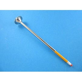 EXTRA long 3/8" snack stick tube horn for sausage stuffers. 2" Base for many standard size LEM Cabelas Northern Tool etc