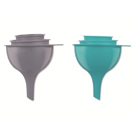 Alpina Funnel Set of 3 - Practical Funnel Set for Kitchen and Household - Food Safe - Plastic - 3 Different Sizes - 6, 8, 10 cm