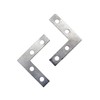 Pastlla 50Pcs Corner Brace 4 Holes Flat Corner Braces L