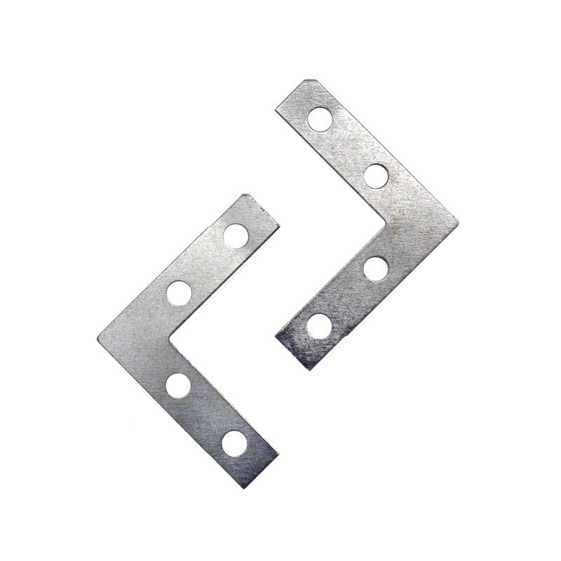 Pastlla 50Pcs Corner Brace 4 Holes Flat Corner Braces L
