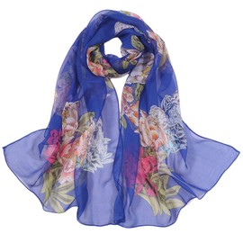 FAIRYGATE Scarves Women's Scarves Ladies Scarfs for Women Lightweight Large Soft Silky Long Neckerchief Chiffon Scarf Shawl Shawls for Weddings A5114
