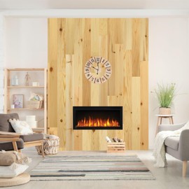 Timberchic Pine Wooden Wall Planks - Simple Peel & Stick Wall Covering Application for DIY Accent Wall & Home Improvement - Premium Modern Wall Paneling - (3" Wide - 20 Sq. Ft., Baxter Blonde)