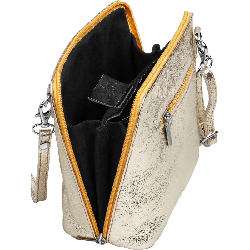 Caspar TL778 Small Elegant Women's Leather Clutch Shoulder Bag -