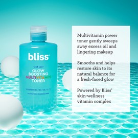 Bliss Well Yes! Glow Boosting Multivitamin Toner | Restores Skin’s Natural Balance | with Vitamins B3, B5, B6, C & E | Clean | Paraben Free | Cruelty-Free | Vegan | 10 fl oz