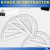 1InTheOffice Plastic Protractor 6 Inch, Protractor for Geometry, Clear Protractor,