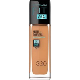 Base Fit Me Matte + Poreless 128 Warm Nude Maybelline