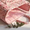Quilted Laundry Basket with Handles—Multifunctional Fabric Storage Basket, Bohemian-Style Fabric