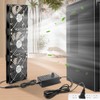 AmRunJe 3X 120mm Computer Fan with AC Plug 110V –