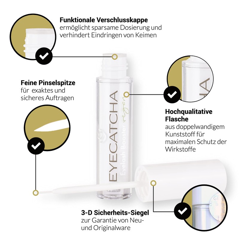 Eyecatcha eyelash booster, 100% vegan, eyelash booster serum with natural