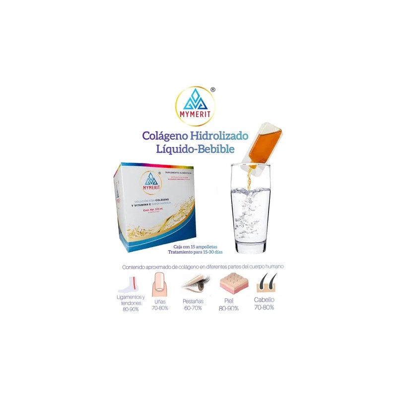 Mymerit Colágeno Hidrolizado Líquido-bebible 5,000 Mg