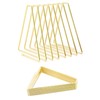 Forlush Metal Triangle Bookcase, Magazine Holder, Document Folder Stand, Suitable