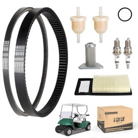 10L0L Golf Cart EZGO Tune Up Kit with Drive Belt & Starter Gen.Belt for EZGO TXT Medalist 1994-2005 with 295/350cc 4 Cycle Robins Motor