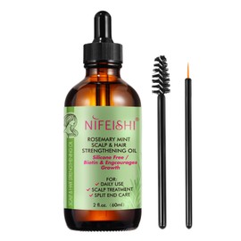 Rosemary Oil 60 ml, Pure and Natural Rosemary Oil for Hair Growth, Treatment for Damaged Hair