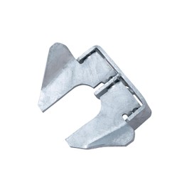 VIVIDA Wall Mount Butterfly Latch 1-3/8" to 1-5/8", Gate Fork Lock with Padlock Hole, Chain Link Fence Parts, Galvanized Steel, 1 PCS