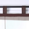 ESLIR Roman Blind with Tabs, Kitchen Curtains, Transparent Tab-Top Blind