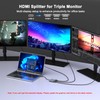 USB C to 3 HDMI Adapter with PD 100W/USB3.0, 4K@60Hz