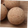 Kisangel 6PCS Wooden Desktop Soccer Replacement Balls Solid Wood Tabletop
