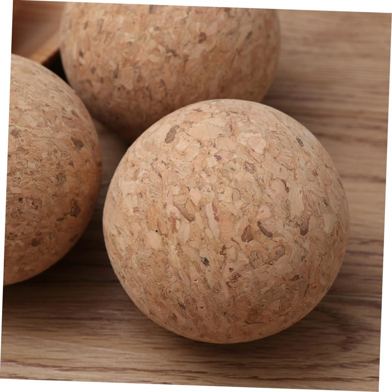 Kisangel 6PCS Wooden Desktop Soccer Replacement Balls Solid Wood Tabletop