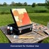 Artkey Tabletop Box Easel, Pine Wood Portable Artist Easel with