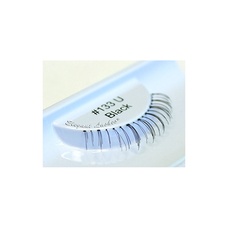 Elegant Lashes #133 Black 100% Human Hair False Under Eyelashes