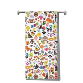 MYSOMY Day Of The Dead Kitchen Towel Day Of The Dead Kitchen Gifts Dia De Los Muertos Dish Towels Hispanic Heritage Month Gifts (color bird UK)