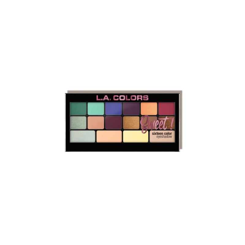 L.A. COLORS Sweet! 16 Color Eyeshadow, Playful C30466