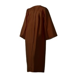 Graduation Gown (Brown, Matte, Size 60)