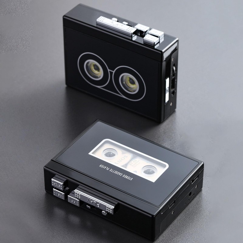 Portable Cassette Player with Automatic Reverse, MP3 Converter, Stereo Sound,