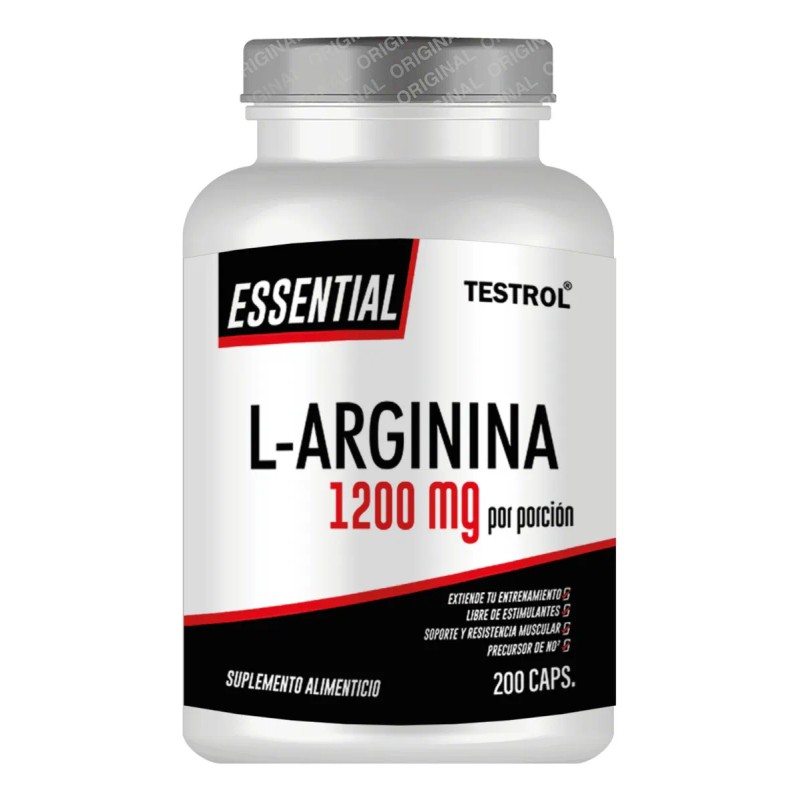 L-arginina 1200 Mg | Testrol Essential | 200 Cápsulas