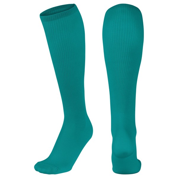 Champro Standard Featherweight Multi-Sport Socks, Teal, Medium