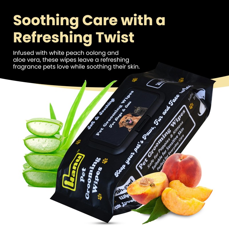 Hanu Pet Grooming Wipes