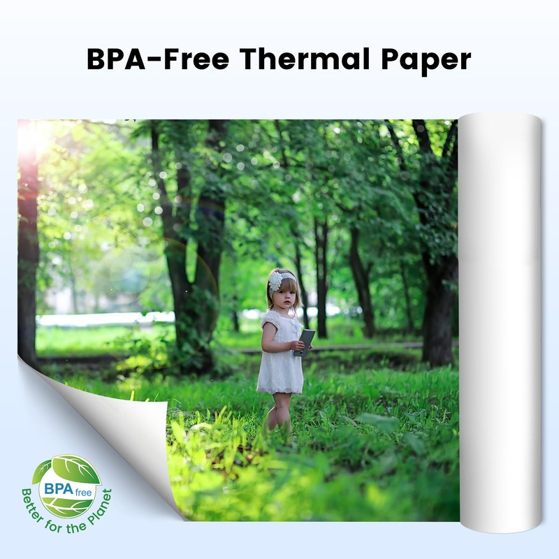 Phomemo A4 Thermal Paper 2 Rolls, Compatible with Phomemo M832/M834