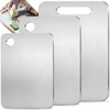 100% Pure Titanium Cutting Board Set of 3, Double-Sided Pure