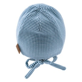 Sterntaler Beanie in Cord Look Unisex Baby and Children's Hat with Ear Flaps, blue