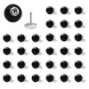 30 Sets Pearl Button for Clothes, Pearl pins (Black)