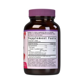 Bluebonnet EarthSweet Methylfolate 400 mcg Cellular Active Coenzyme 5-MTHF L Methyl Folate Supplement - Prenatal & Energy Support* - Non-GMO, Vegan, Gluten-Free - Raspberry - 90 Chewable Tablets