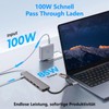 Leehitech USB C Hub, 8 in 2 Docking Station, USB