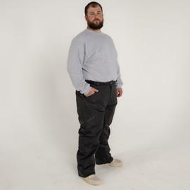 Snow Country Outerwear Mens Big and Tall Snow Ski Skiing Insulated Technical Pants (5X Tall, Black)