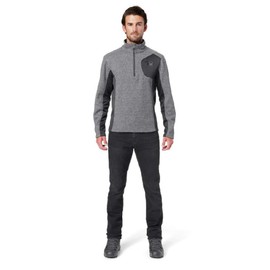 Spyder Men's Bandit Half Zip Stryke Jacket, Black/Polar/Black, X-Large