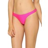 RELLECIGA Women's Neon Rose High Cut Thong Bikini Bottom Size