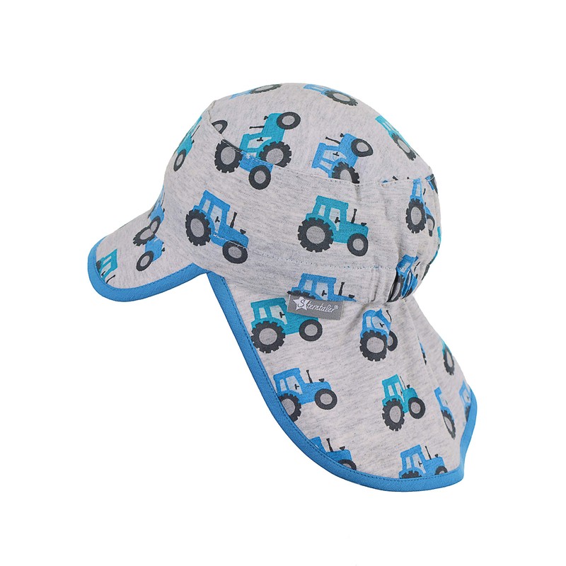 Sterntaler Baby Boys’ Visor Cap with Neck Protection, Peaked Cap,