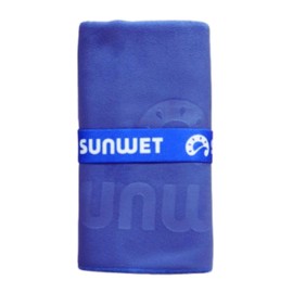 SUNWET STAY DRY | Toalla Microfibra Unitalla (150x78cm) | Toalla Secado Rápido Compacta y Ligera | Ideal para Viajes, Deportes y Playa (Azul Marino)