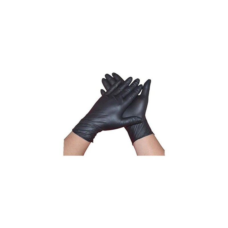 COVETRUS Latex Glove, Powder-Free, S, Black, 100U
