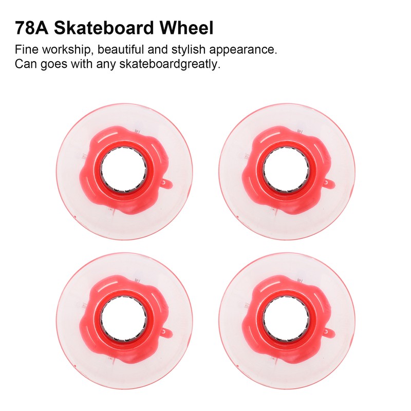 78A 60x45mm HighElastic Skateboard Flash Wheel PU Filling for Longboard
