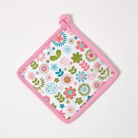 Homescapes 100% Pure Cotton Apron Washable Kitchen Apron with Pouch