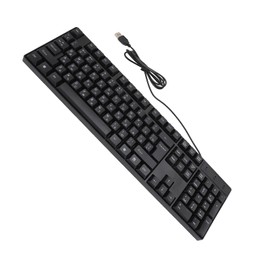 BTSEURY K1800 USB Wired Gaming Keyboard 104 Keys, Minority Language, 4.9ft Cable, Ergonomic Design for Office and Gaming Purposes (Russian)