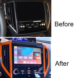 TLIFORT for Subaru Center Air Condition Outlet Vent Trim Cover for Subaru Crosstrek Impreza Sport Limited Premium 2018 2019 2020 2021 2022 2023, Orange, 2pcs