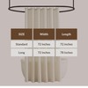 VOILYBIRD Natural Linen Shower Curtain, Farmhouse Bath Decor Slub Texture